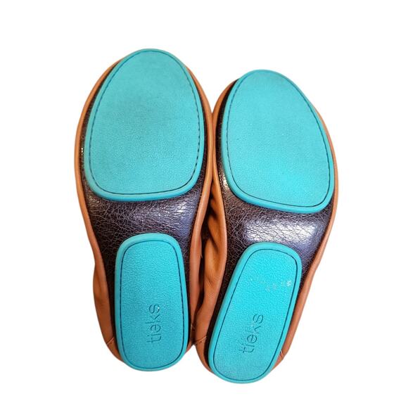 Tieks by Gavrieli Chestnut Brown Leather Slip On Ballet Flats Size 7 Classic - Picture 9 of 14